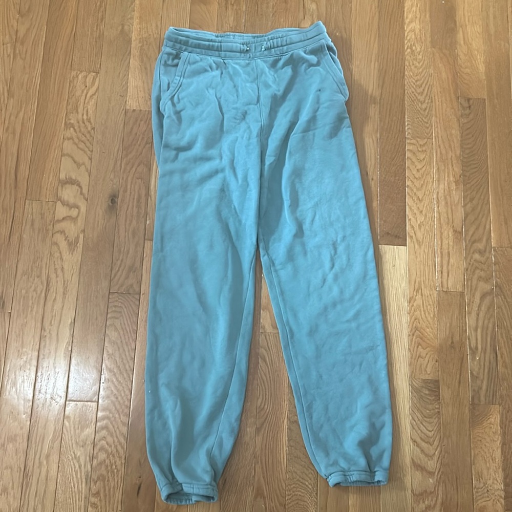 dark sage greenish joggers/ sweats